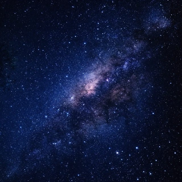 Featured on Single-Album Cover: Star-filled night sky with a bright, cloudy band of the Milky Way across the center.